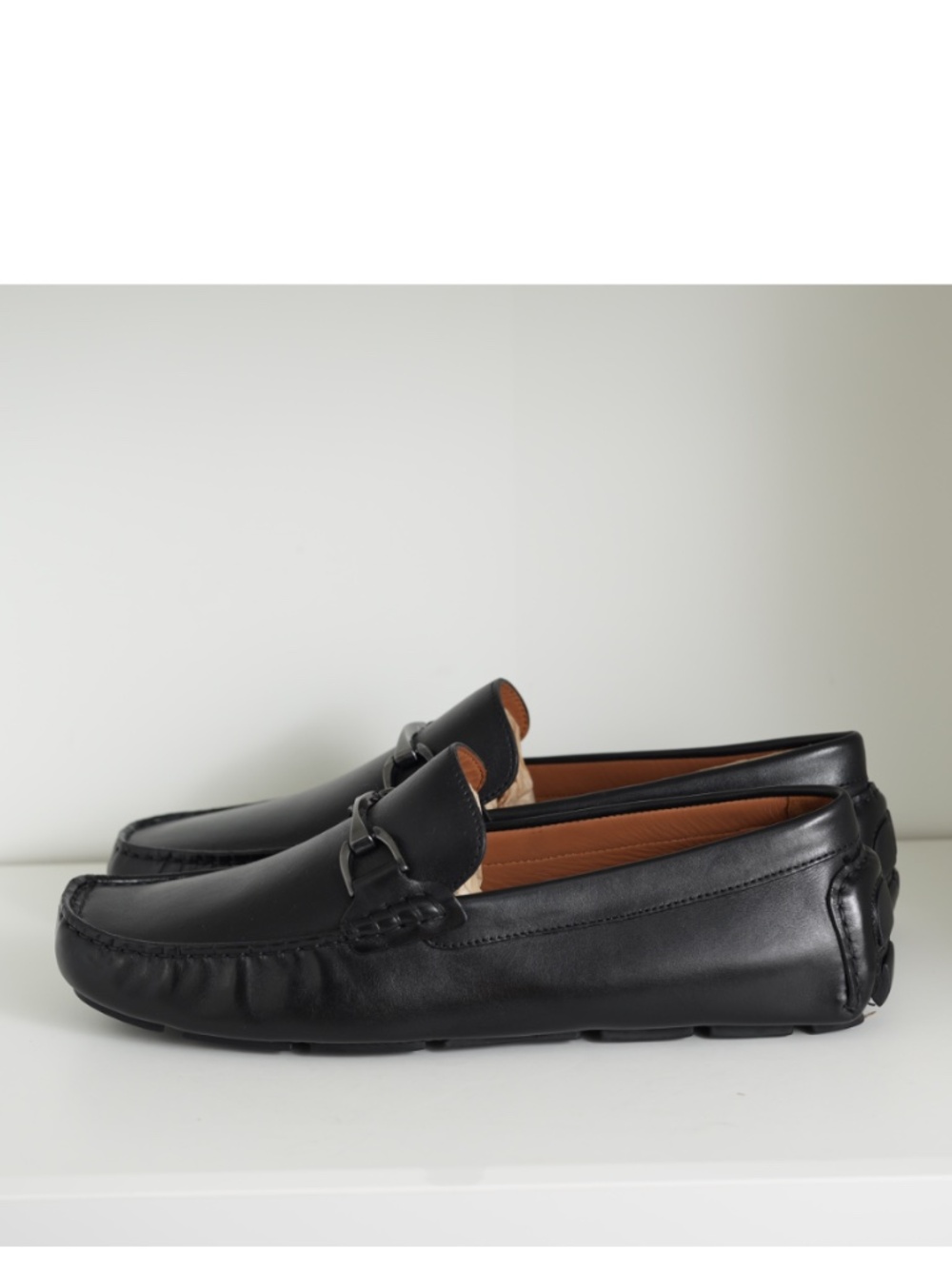 Allen Edmonds Lando Black Leather Bit Driver Loafers Men's US 10.5 D